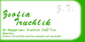 zsofia truchlik business card